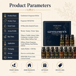 Ensemble d'huiles parfumées pour hommes 100% naturelles pour diffuseur, humidificateur, aromathérapie, huiles pour bougies, fabrication de parfums - Product Image 2