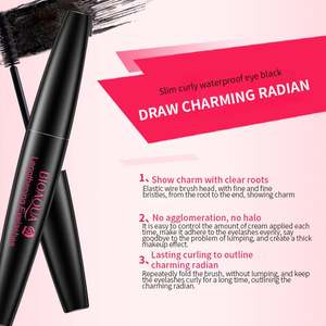 BIOAQUA - Rímel de Fibra Vegano, Orgánico, Resistente al Agua, para Pestañas con Volumen, Marca Privada - Product Image 3