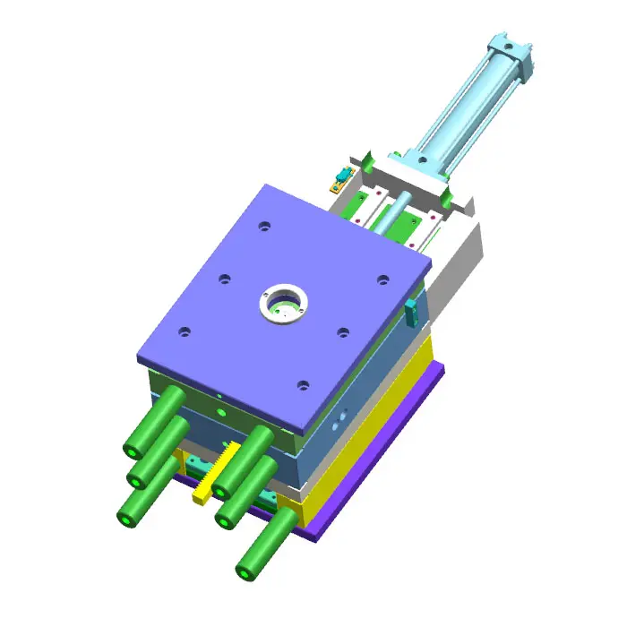 Oliecilinder Schroef Mallen Plastic Spuitgietmatrijs 3d Ontwerp Bedrijf Matrijs Gereedschapsmaker Dfm Fabrikant