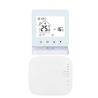 Contrôleur de température ambiante numérique programmable RKHK Tuya avec écran LCD, contrôleur de hub Wi-Fi pour système de chauffage au sol, sans fil