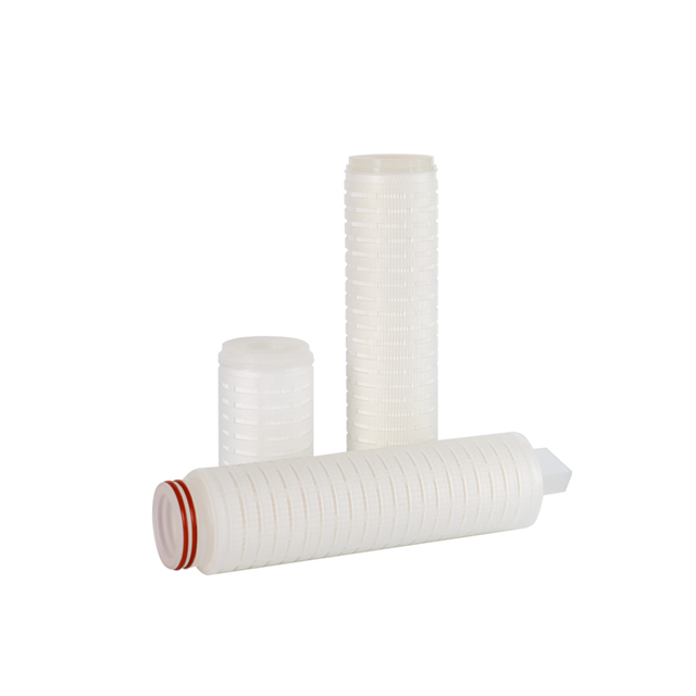 5/10/20/30/40 Inch High Removal Rating Filter 1 Micron PES Pleated Filter Cartridge for Biopharmaceuticals