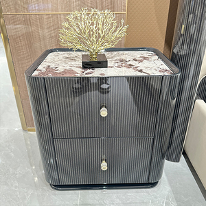 Set di Mobili per Camera da <span class=keywords><strong>Letto</strong></span> di Lusso KMJ, Design Moderno in Legno Massello, <span class=keywords><strong>Letto</strong></span> Morbido Personalizzabile per Villa - Product Image 5