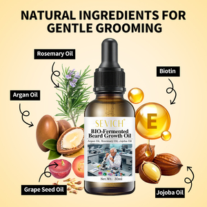 30Ml Râu Dầu Nhãn Hiệu Riêng Gốc Argan Dầu Tăng Cường Râu Gốc Chải Chuốt Huyết Thanh Dầu Cho Nam Giới - Product Image 3