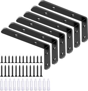 Soporte en L de acero inoxidable 4 "X <span class=keywords><strong>2</strong></span>" (100x50mm) Soporte de estante Soporte de ángulo Cocina Sala de estar Uso Carga máxima 40 Lbs Moderno - Product Image 1