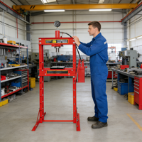 Presse hydraulique d'atelier certifiée CE de 20 tonnes avec manomètre pour la réparation automobile, garage, atelier