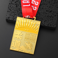 Fabricants de médailles personnalisées 3D en alliage de zinc médailles d'estampage sport métal double face or médaille d'arts martiaux judo jiu jitsu
