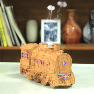 Humidificateur à effet bois avec lumière LED effet flamme, diffuseur d'aromathérapie pour usage domestique, 10-20 m², capacité inférieure à 0,5 L - Product Image 4