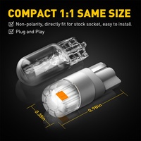   2X T10 CANBUS Ámbar Amarillo 194 168 Bombilla LED para Luz de Matrícula y Marcador Lateral UN PAR