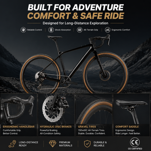<span class=keywords><strong>Bicicleta</strong></span> de Carretera <span class=keywords><strong>Gravel</strong></span> X WheelTop Inalámbrica de 13 Velocidades con Cuadro de Fibra de Carbono, Llantas de Aleación, Frenos de Disco Hidráulicos, <span class=keywords><strong>Bicicleta</strong></span> de Carreras 700C - Product Image 3