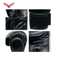 Gants de boxe professionnels ALLFIGHT en cuir de vachette PU 10oz 12oz 14oz 16oz pour entraînement, sparring, MMA, équipement de boxe, directement de l'usine