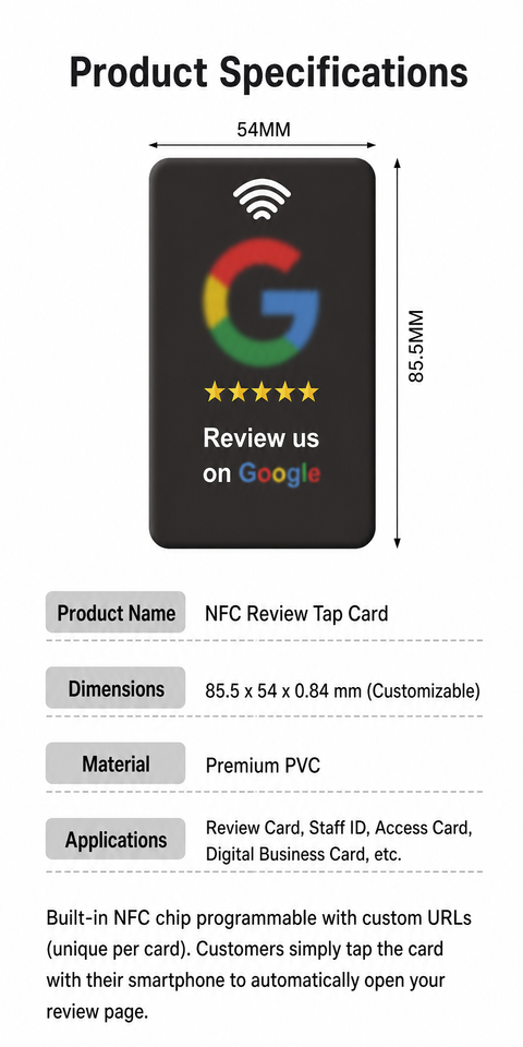 Review & Rating RFID NFC Card with Acrylic Stand Smart Sensor ...