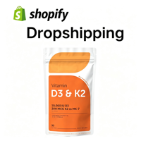 Dropshipping Shopify : Exécution des commandes DDP, QC avant expédition (3-10 jours), Personnalisation de la marque, Gélules de Vitamine D3 K2 pour les États-Unis, l'UE, le Royaume-Uni, l'Australie
