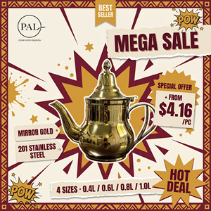 Gold Stainless Steel <strong>Kettle</strong> 0.4L-1L Eco-Friendly Lightweight Universal Stove Compatibility Sealed Lid Pull Handle Smooth Pour - Product Image 4