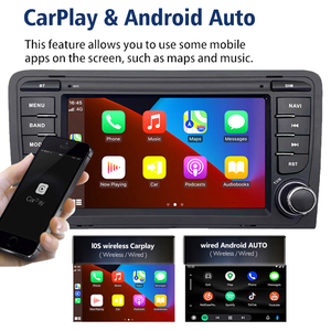 7 inch 2 din tự động hệ thống âm thanh cho Audi A3 8p 8p1 S3 RS3 sportback Carplay <span class=keywords><strong>Android</strong></span> 13 Video Player bảng điều khiển được xây dựng trong GPS - Product Image 4
