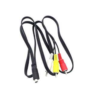 Câble AV semi-circulaire 10P vers 3 RCA pour système audio-vidéo de caméra <span class=keywords><strong>Sony</strong></span> VMC-15FS 30FS - Product Image 1