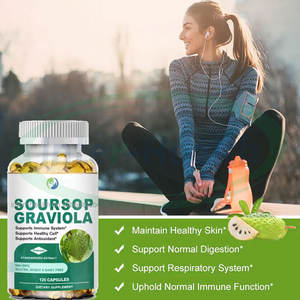 Kapsul Lunak Daun Sirsak Organik Ausreson Label Pribadi Suplemen Kesehatan Imun dan Usus Kapsul Lunak Sirsak - Product Image 3