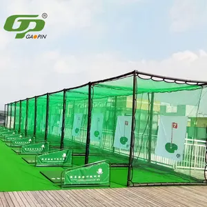 Factory Direct Selling Golf Trainingsapparatuur Golf Training Kooi Golfbaan Net Met Chippen Mat Voor Indoor Outdoor