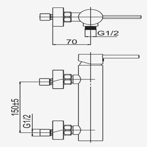 Trung Quốc Supplierchrome Mạ Vòi Hoa Sen Vòi Nước Bằng Đồng Thau Vòi Hoa Sen Vòi Đòn Bẩy Duy Nhất Hiện Đại Vòi Hoa Sen <span class=keywords><strong>Mixer</strong></span> - Product Image 5