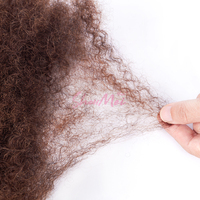 Shoumei Q4CW Kinky Bulk Cheveux Humains 100% Brésiliens Micro Twist Cheveux Humains Afro Kinky Bulk Cheveux Humains pour Tresser Dreadlocks