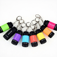 Mini lampe torche LED rechargeable par USB, format poche, porte-clés, étanche, lumière puissante, portable, lampe d'urgence, impression de logo