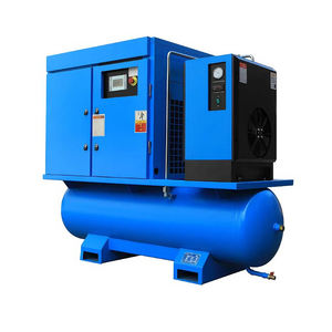 Compresor de Aire de Tornillo Sin Aceite Todo en Uno, Estacionario, 15KW/22KW, 16 bar, con Secador Integrado, Tanque, Refrigerado por Aire, Alimentación 380V CA, para Láser - Product Image 4