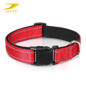 ペットの首輪犬の首輪に最適なナイロンペットカラーピュアナイト安全反射調節可能 - Product Image 6