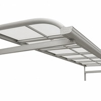 Auvent manuel extérieur moderne résistant à la pluie, kit d'installation modulaire facile, cadre en alliage d'aluminium 6063-T5 de qualité supérieure, chargement en entrepôt