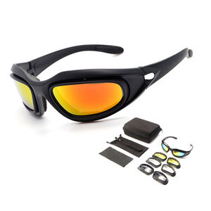 Lunettes de soleil tactiques C5 pour hommes, protection solaire, écran balistique, lunettes de moto, lunettes tactiques - Product Image 6