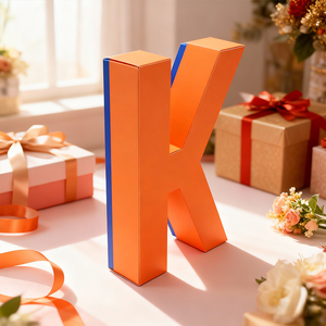 Caja de <span class=keywords><strong>Regalo</strong></span> de Cartón Rígido con Forma de Letras y Números del Alfabeto Inglés de la A a la Z, Personalizada, de Alta Calidad, para Flores, Manualidades, Regalos, Fiestas, Sorpresas - Product Image 1