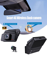 Dashcam 4G 2K/1440P avec WiFi et Suivi GPS, Double Caméra Enregistreur DVR pour Voiture, Vue en Direct, Accès à Distance, Caméra de Suivi, Vidéo en Direct