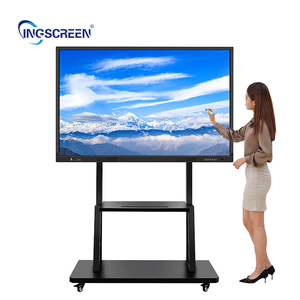 Ingscreen ODM新品4K Android OPS 65/75インチインタラクティブディスプレイスマートボードタッチスクリーンモニターUSBインターフェース付き - Product Image 1