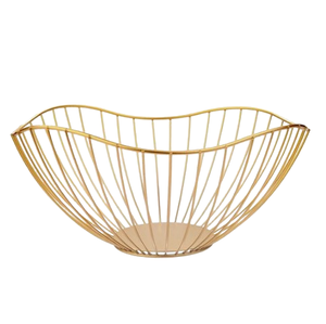 Cesta de pan de metal de hierro para mesa de cocina de tamaño mediano, práctica para uso doméstico, para servir y almacenar pan fresco - Product Image 3