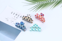 Pinces à cheveux coréennes alphabet tendance et confortables pour filles et femmes, pinces à cheveux en plastique personnalisées de 7,5 cm pour la Fête de l'Indépendance