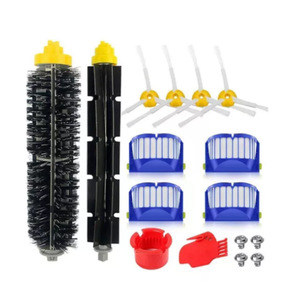 <span class=keywords><strong>Kit</strong></span> de remplacement pour <span class=keywords><strong>Roomba</strong></span> série <span class=keywords><strong>600</strong></span>, compatible avec IRobot 650 651 660 692 694, brosse et filtre pour aspirateur robot, pièces de rechange - Product Image 1