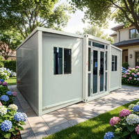 Maison conteneur préfabriquée extensible mobile 20/40 pieds, étanche, petite maison, facile à revendre, maison modulaire de luxe
