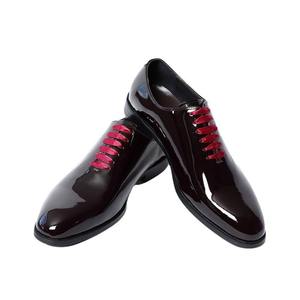 Zapatos Oxford de Vestir para Hombre, de Cuero Genuino, con Punta Cerrada, para Otoño, Hechos a Mano, Clásicos, Rojos, de Alta Gama - Product Image 2