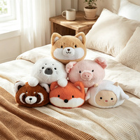 OEM ODM Coussin en peluche animal personnalisé, fabrication directe, coussin en peluche animal de dessin animé personnalisé pour la décoration de la maison, cadeau