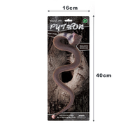 Série de reptiles sauvages jouets Simulation 3D en plastique caoutchouc Cobra modèle grand serpent TPR jouets pour la vente en gros