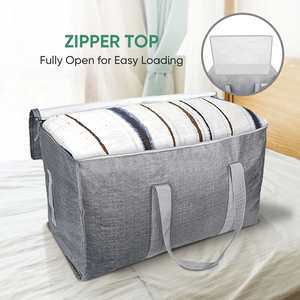 2Pack Heavy Duty Moving <b>Bags</b> with Backpack Straps Zippers & Handles Extra Large Packing <b>Bags</b> for College Dorm Essentials - Product Image 2