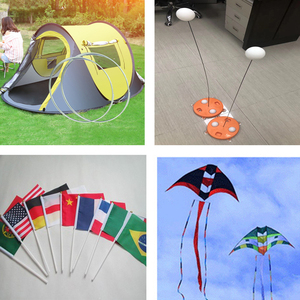 Fiberglass Tent Pole Glass Fiber Umbrella Bone PLANT STAKES - Product Image 4