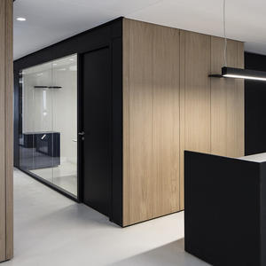 Cloison moderne solide à double isolation acoustique, panneau <span class=keywords><strong>invisible</strong></span> pour l'intimité en acier avec cadre en aluminium - Product Image 6