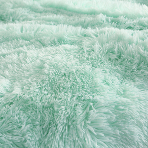 American Style Nature Organic Shaggy <strong>Fluffy</strong> <strong>Duvet</strong> Cover Set with Zipper Closure - Product Image 4