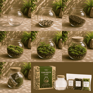 Kit de terrarium en verre DIY, mini paysages, ensemble <span class=keywords><strong>pour</strong></span> débutants, jardin de mousse, <span class=keywords><strong>jardinage</strong></span> d'intérieur, <span class=keywords><strong>cadeau</strong></span> <span class=keywords><strong>pour</strong></span> les amateurs de plantes - Product Image 6
