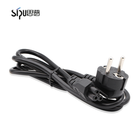 Câbles d'alimentation européens directs d'usine, connecteur IEC C5, 1,5 m, 3 conducteurs, cordon d'alimentation pour imprimante et moniteur