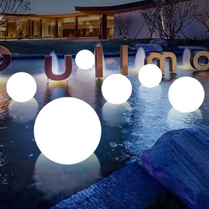 Lampada Galleggiante Decorativa per Piscina IP68, Luce LED Variabile a Sfera, Corpo in Plastica, per Stadi Sportivi, CRI 80 4100K Neutro - Product Image 2