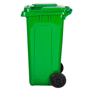 Poubelle extérieure en plastique 120L avec couvercle rectangulaire pour zones résidentielles - Product Image 3