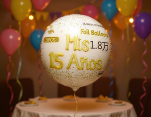 Palloncino in lamina d'argento 1,8 m, decorazione metallizzata per compleanno per adolescenti - Product Image 2