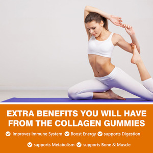 Gommes au collagène à base de plantes naturelles biologiques Soutient les cheveux, la peau, les ongles et les articulations avec des avantages supplémentaires Supplément de bonbons Gummies - Product Image 5