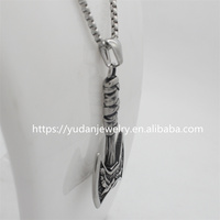 Collier pendentif personnalisé en acier inoxydable, amulettes de la maternelle, du nord, Viking, du Raven, hache