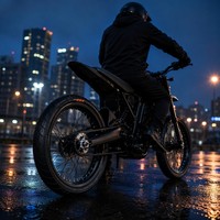 Pneu de remplacement YTY Surron Light Bee X 17" Supermoto 90/80-17 4 plis sans chambre à air, composé souple noir, haute performance pour vélo électrique de rue